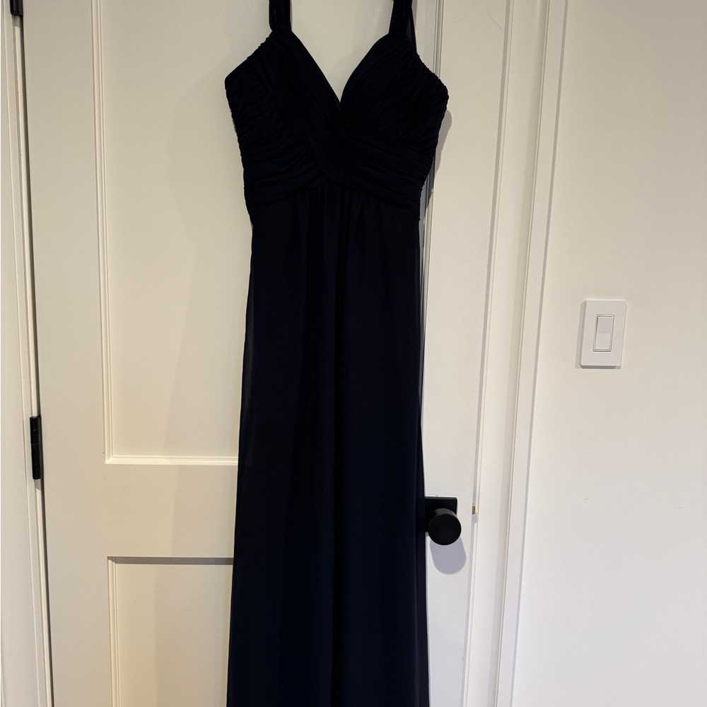 Morilee Long Navy Maxi dress